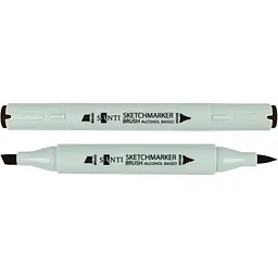 Маркер спиртовий Santi Brush SA-WG8 теплий сірий 8, 6 шт. (390945)