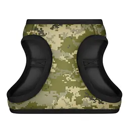 Шлея для собак WAUDOG Clothes з QR паспортом "Мілітарі" S2 (228-4026)