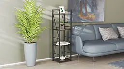 Етажерка 4/34 Ferrum-decor Серії Коннект 120x34x28 чорний ДСП Венге 16мм (FRD-105550) - мініатюра 3