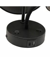 Бра, настінний світильник Tk Lighting 10203 Maja E27+G9 2x15+8W IP20 Bk - мініатюра 3