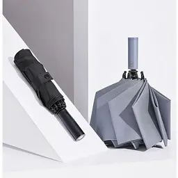 Парасолька Xiaomi 90FUN Oversize Automatic Umbrella with Flashlight Gray (90COTNT2008U-GY00-OS) [52627] - мініатюра 2