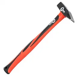 Молоток слюсарний INTERTOOL HT-0253, 300 г, фібергласова ручка, посилений - мініатюра 3