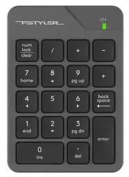 Клавіатура бездротова FGK21C "Fstyler", Black/Grey A4Tech teh0020639