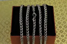 Ланцюг Xuping Jewelry вісімка 50 см 5 мм сріблястий