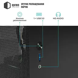 Корпус QUBE BRING ARGB Black (BRING_GBNU3) - мініатюра 5