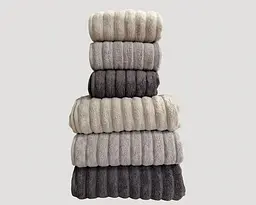 Набір турецьких махрових рушників Cestepe MicroCotton Premium 3 штуки 50x90 + 3 штуки 70х140 Ezgi 1 щільність 600 г/м2 - мініатюра 3