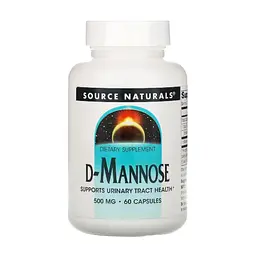 Вітамінно-мінеральний комплекс Source Naturals D-Манноза 500мг, 60 капсул (SNS-02198)