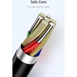 Кабель Usams Lightning U35 USB-A to Lightning 2A 1m Black (SJ364USB01) [70882] - мініатюра 4
