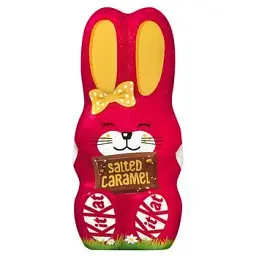 Шоколадна зайка KitKat salted Caramel з пшеничними крипсами та солоною карамеллю 85 г