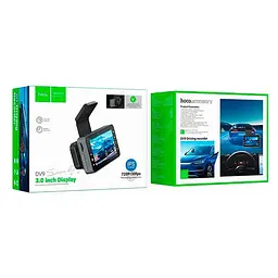Відеореєстратор Hoco DV9 3-inch Screen Driving Recorder (720P) Metal Grey - мініатюра 7
