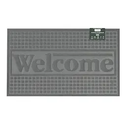 Килимок придверний Eco Fabric Welcome без кромки сірий 45 х 75 см (4575-011)