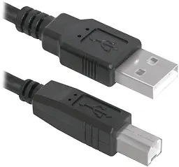 Кабель USB AM-BM, 1.8 м, чорний, USB04-06 Defender - мініатюра 2