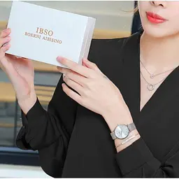 Жіночий наручний годинник Baosaili BOX IBSO в наборі (Сріблясті) - мініатюра 6