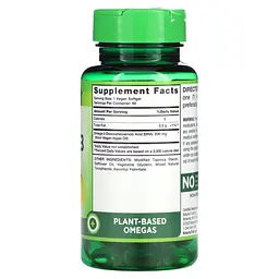 Омега-3 з олії з водоростей з ДГК Nature's Truth Vegan Omega-3 Algae Oil 60 вег гел капс - мініатюра 2