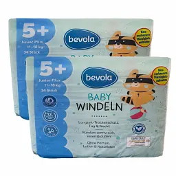 Підгузки Bevola Baby 5+ Junior Plus (11-18 кг), 68 шт
