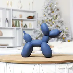 Статуетка декоративна МВМ My Home Пес з кульки синя (DH-ST-06 DARK BLUE) - мініатюра 5
