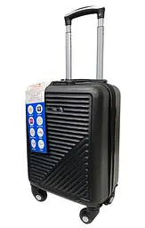 Валіза Easy Move 002 міні XS 40x30x20 см, ABS, 4 колеса, кодовий замок, 20 л, Чорний