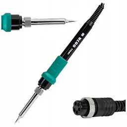 Паяльник Yihua 907A 5pin 50W для паяльних станцій 936/936B/937D/8786D/898D/878/878A/878D/878AD/8786D W215. - мініатюра 2
