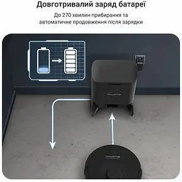 Робот-пилосос Rowenta миючий X-Plorer Serie 85+ чорний (RR87D5WH) - мініатюра 12