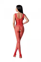 Бодістокінг з крилами Passion BS098 One Size, red, середня сітка, відкритий доступ - мініатюра 2