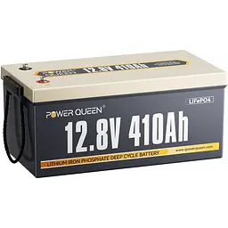 Акумулятор Power Queen LiFePO4 12V (12.8V/410Ah/5248Wh) (P12V410-250-BASIC-16-A250) [158031] - мініатюра 2