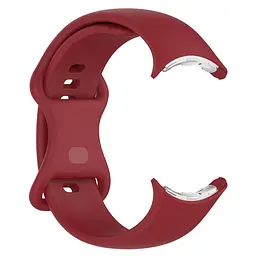 Силіконовий ремінець на смарт годинник Google Pixel Watch 41mm/2 41mm/3 41mm/4 41mm, Silicone, red, зі зручною застібкою, на фітнес браслет, ArmorStandart (ARM75437) - мініатюра 2