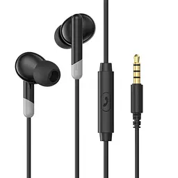 Вакуумні навушники з мікрофоном HAVIT E301P Black HAVIT (28702-000)