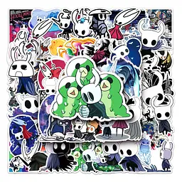 Стікерпак Порожній лицар Шовкова пісня Набір наклейок GeekLand Hollow Knight Silksong 50 штук - мініатюра 4