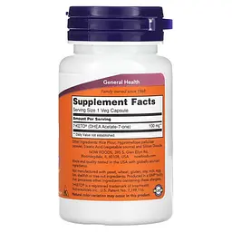 DHEA 7-KETO 100 mg 60 Veg Capsules NOW vit0006691 - мініатюра 2