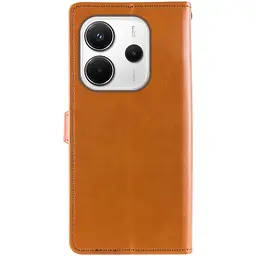 Шкіряний чохол-книжка GETMAN Gallant (PU) для Xiaomi Redmi Note 14 4G (Europe version) Коричневий - мініатюра 3