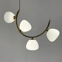 Вражаюча люстра MODERN FLORAL ARCH на 4 плафони Line.F C 18D/4 AB - мініатюра 5