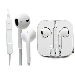 Навушники Foxconn earpods для iPhone провідні 3.5 мм білі md827 - мініатюра 3