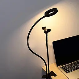 Кільцева LED-лампа 24 світлодіода для відео та фотозйомки з утримувачем для телефону No Brand LIVE LIGHT - мініатюра 7