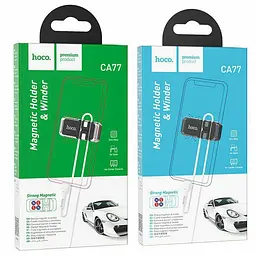 Тримач Hoco CA77 Carry winder magnetic car holder з органайзером кабелю - мініатюра 3