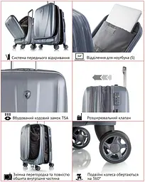 Валіза Heys Vantage (L) Black (15023-0001-30) - мініатюра 8