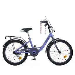 Велосипед дитячий MB 20043-1 колеса 20 дюймів, фіолетовий - мініатюра 2