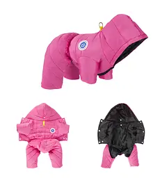 Комбінезон для собак та котів EcoToys Rose XL малиновий A: 35 см B: 41 см C: 34 см 6961 - мініатюра 2