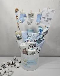 Букет з пелюшок для немовлят A.L.Babybox Панда індіанець 2 16 од. (BU 26527024)