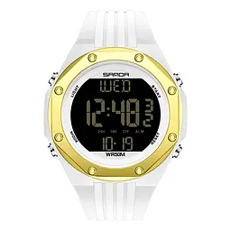Чоловічий наручний годинник 6093 White-Gold Sanda acs0030959