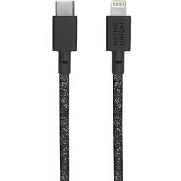 Кабель Native Union Night Cable USB-C to Lightning Cosmos Black 3 м (NCABLE-CL-COS-AP) - мініатюра 2