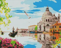 Алмазна мозаїка/вишивка Яскрава Венеція 40*50 см Ідейка AMO 7226