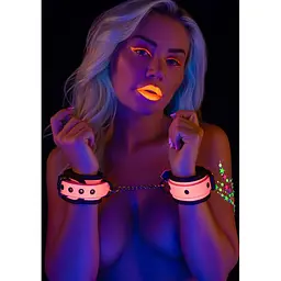 Наручники-манжети Taboom Wrist Cuffs, 19 см, рожевий - мініатюра 2