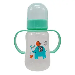 Пляшечка для годування "Слоник" Mega Zayka MGZ-0204-1(Turquoise) 150 мл
