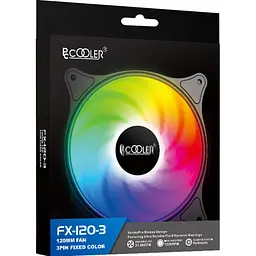 Корпусний вентилятор PCCooler FX-120-3 (FX1203-BKRN1-GL) [168397] - мініатюра 6