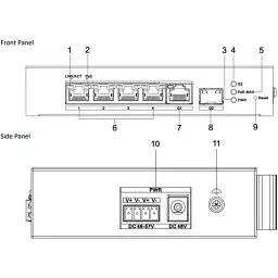 Комутатор Hikvision DS-3T1306P-SI/HS - мініатюра 5