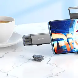 Кардрідер Hoco HB39 2-in-1 Metal Gray (604819) [168991] - мініатюра 9