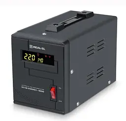 Стабілізатор напруги Real-EL Stab Energy-1000 Black 800 Вт (EL122400012) - мініатюра 6