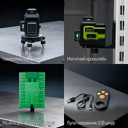 Рівень лазерний Alloid 3D 12 ліній (LL-3397K) - мініатюра 13