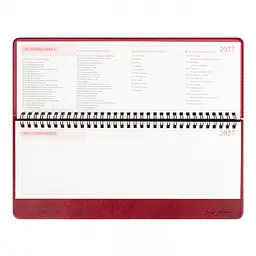 Планінг-щотижневик настільний Leo Planner 2027 Persona 30х14 см 128 сторінок бордовий (252741) - мініатюра 4