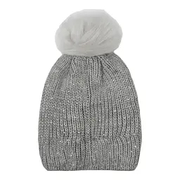 Шапка CMP Woman Knitted Hat with Pompom Grey (1097-5505402-U632 UNI) - мініатюра 3